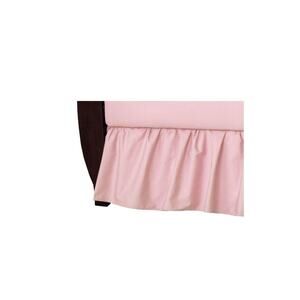 American Baby Co. PINK 100% Cotton Percale Std. Crib Skirt Nursery